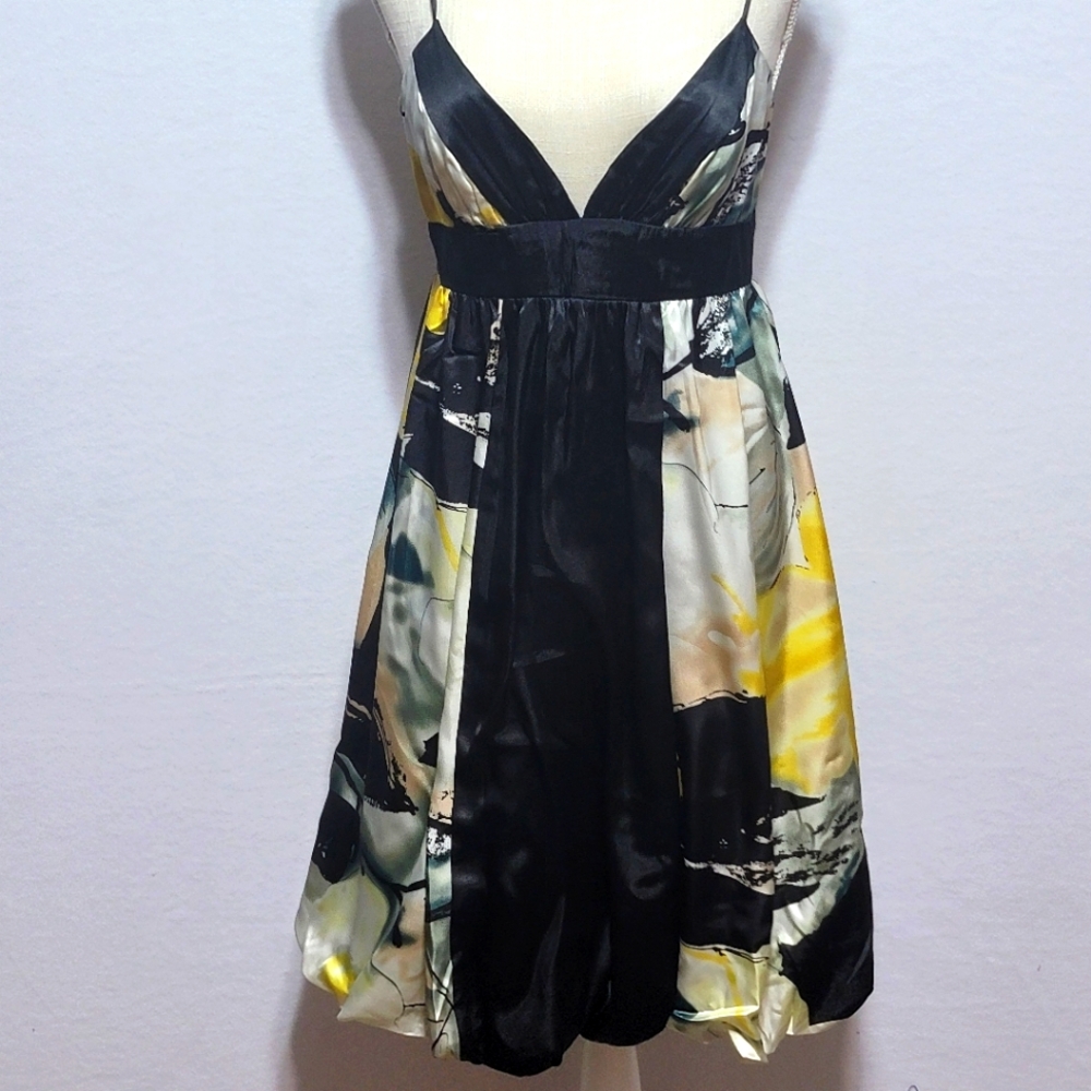 Intrigue Elegant Multicolor Bubble Hem‎ Dress. SIZE 10.  #632